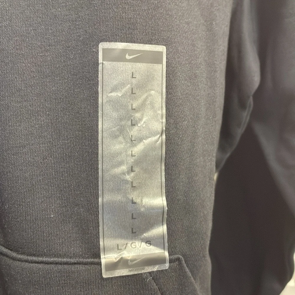 Nike Black hooded sweatshirt with white logo NWT - Picture 7 of 12